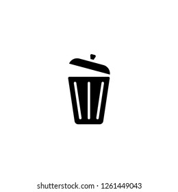 garbage black icon