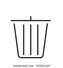 garbage bucket, dustbin icon, delete icon, recycling symbol