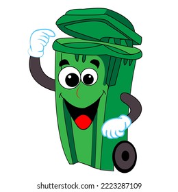 Garbage campaign in the trash vector
