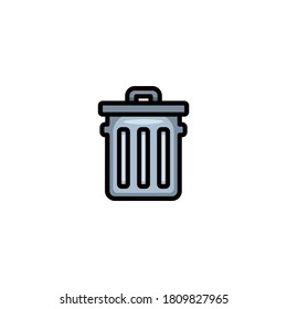 Garbage Can - Color Icon Design
