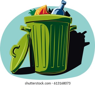 6,416 Filled garbage can Images, Stock Photos & Vectors | Shutterstock