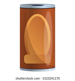 Garbage can icon. Cartoon of garbage can vector icon for web design isolated on white background