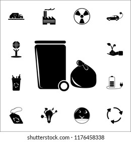garbage can icon. Ecology icons universal set for web and mobile
