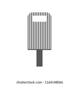 Garbage can icon in flat style. Black trash can isolated on white background. Vector rubbish bag