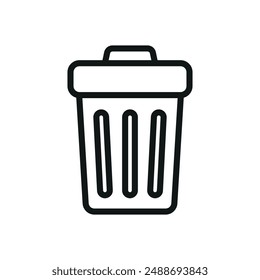 Garbage can icon vector design templates simple and modern