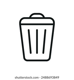 Garbage can icon vector design templates simple and modern