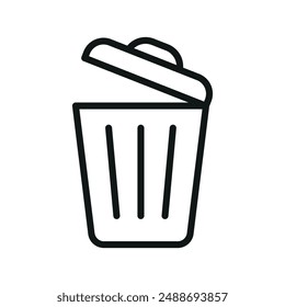 Garbage can icon vector design templates simple and modern