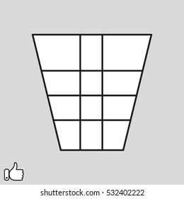 garbage can, icon, vector illustration EPS 10