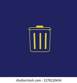 garbage can symbol. garbage can vector design for wastes.