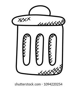 
A garbage can to throw trash
