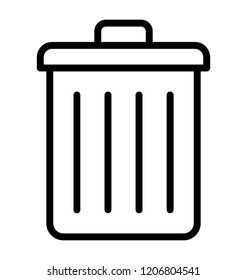 A garbage can to throw trash