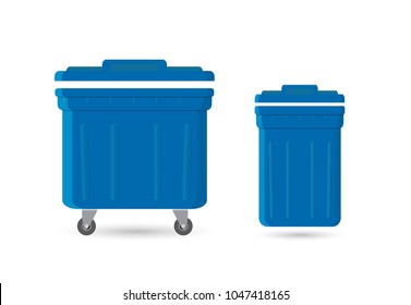 garbage can with waste