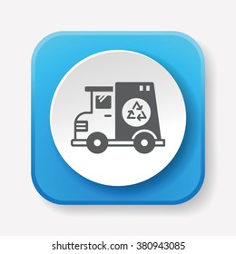 garbage car icon