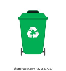 Garbage collection on a white background. Vector.