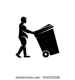 Garbage collector logo template design