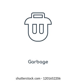 Garbage concept line icon. Linear Garbage concept outline symbol design. This simple element illustration can be used for web and mobile UI/UX.