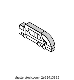garbage construction car vehicle isometric icon vector. garbage construction car vehicle sign. isolated symbol illustration