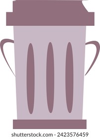 Garbage container, vector illustration for design, posters, waste sorting