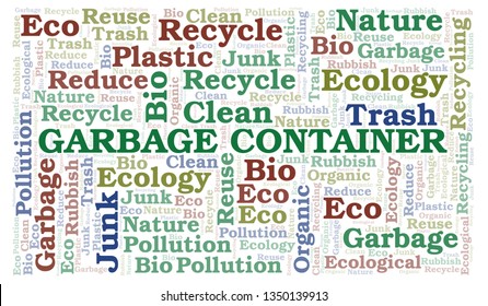 Garbage Container word cloud.