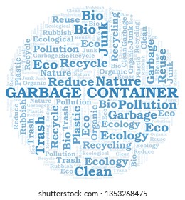 Garbage Container word cloud.