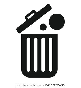 Garbage content filter icon simple vector. Work idea. Dark tunnel sand