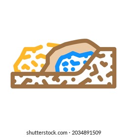 garbage disposal color icon vector. garbage disposal sign. isolated symbol illustration