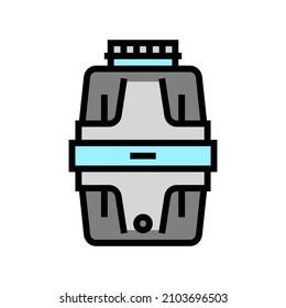 garbage disposal color icon vector. garbage disposal sign. isolated symbol illustration