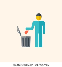 Garbage Disposal Flat Icon