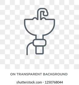 garbage disposal icon. garbage disposal design concept from Electronic devices collection. Simple element vector illustration on transparent background.