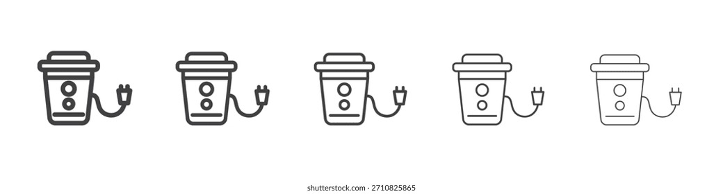 Design de ícone de descarte de lixo, logotipo, aplicativo, UI. Ilustração vetorial, EPS