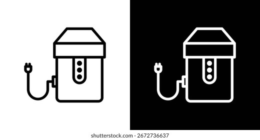 Garbage disposal icon graphic element Illustration template design