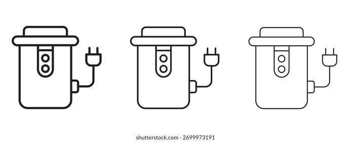 Icono de eliminación de basura signo de estilo lineal para concepto móvil y Diseño web.