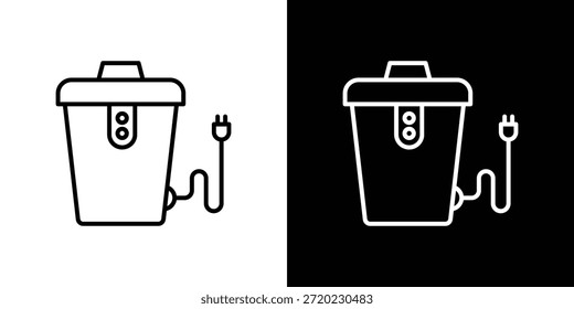 Garbage disposal icon logo element. Vector illustration. EPS10