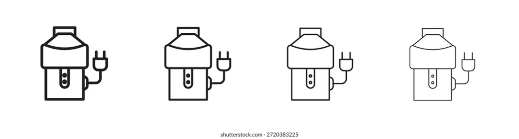Conjunto de iconos de eliminación de basura, Ilustración, Negro