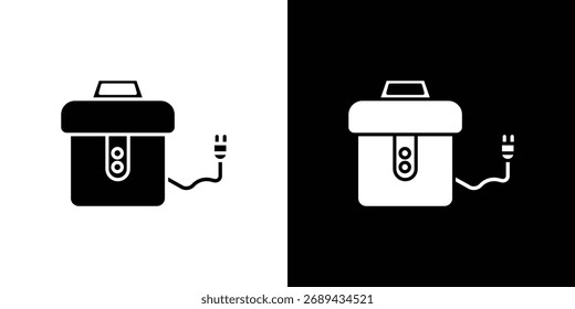 Müllentsorgung Symbol einfache Illustration in flachem Design