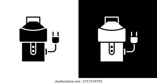Símbolo de icono de eliminación de basura para App y marca.