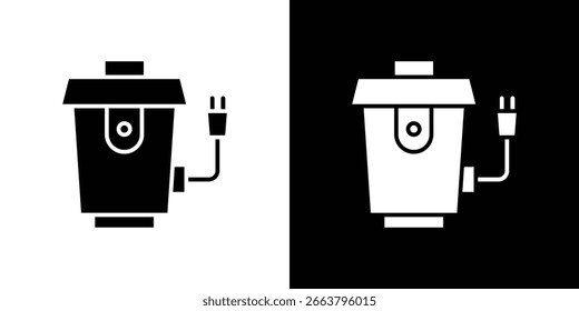 Garbage disposal icon symbol. Simple, flat design for web and mobile app