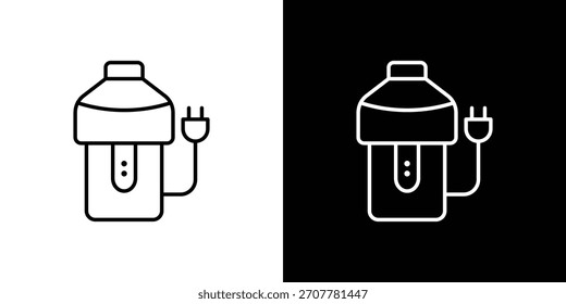 Icono de eliminación de basura. línea delgada para Web y móvil, estilo minimalista moderno