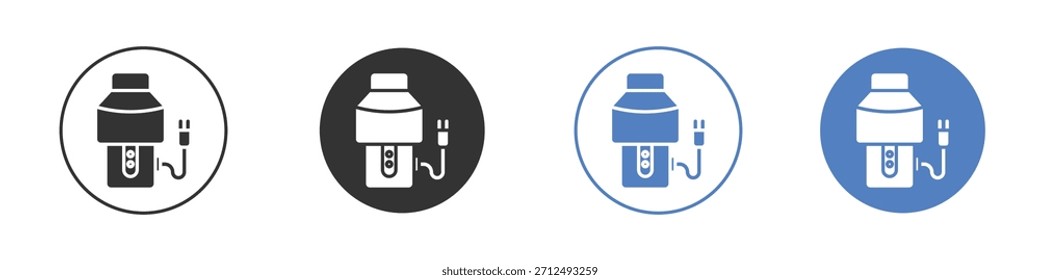 Icono de eliminación de basura Diseño de línea delgada. Gráfico de Vector. EPS 10