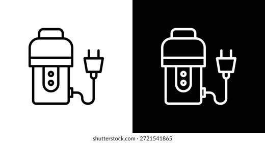 Icono de eliminación de basura en estilo lineal delgado de trazo de moda.