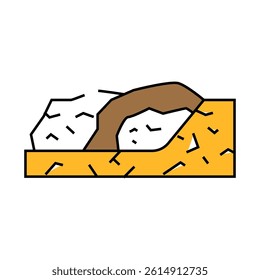 garbage disposal line icon vector. garbage disposal sign. isolated symbol illustration