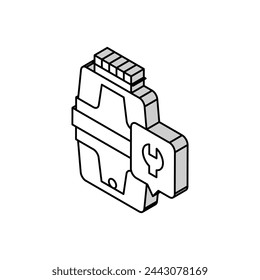 garbage disposal repair isometric icon vector. garbage disposal repair sign. isolated symbol illustration