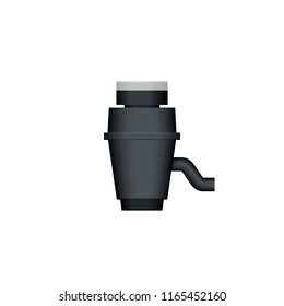 Garbage Disposal Unit Icon. Clipart Image Isolated On White Background