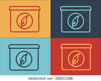 Garbage Eco Box Logo Template, Simple Flat Icon of garbage,eco,box