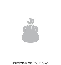 Garbage icon in color, isolated on white background 