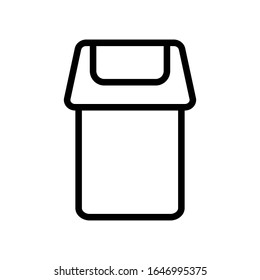 Garbage icon designed in line style