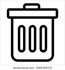 Garbage Icon Element For Design