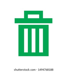 garbage icon. flat illustration of garbage - vector icon. garbage sign symbol
