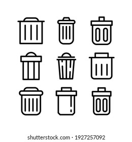 garbage icon or logo isolated sign symbol vector illustration - Collection of high quality black style vector icons
