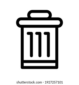 icono de basura o logotipo símbolo de señas aislado ilustración vectorial de alta calidad estilo negro iconos vectoriales
